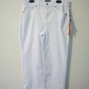 NYDJ LIft X Tuck Carpri Pant White Size 4 NEW